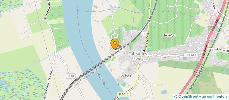 localisation de l'entreprise MADAME MARINE LE GUELAFF  CUBZAC-LES-PONTS