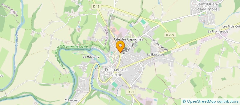 localisation de l'entreprise MADAME MARINE LE MENTEC  FRESNAY-SUR-SARTHE