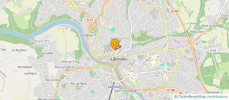 localisation de l'entreprise MADAME MARINE LE RAZAVET  LANNION