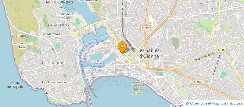 localisation de l'entreprise MADAME MARINE LEBASTARD à LES SABLES-D'OLONNE