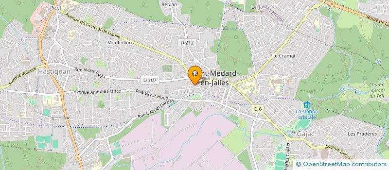 localisation de l'entreprise MADAME MARINE LEBRETON à SAINT-MEDARD-EN-JALLES