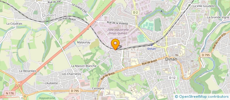 localisation de l'entreprise MADAME MARINE LEBRETON à DINAN