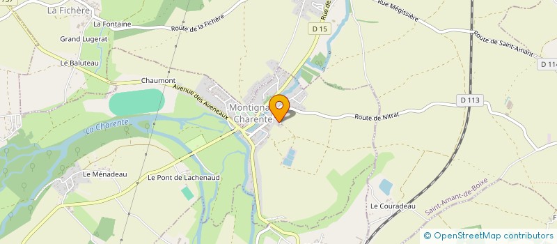localisation de l'entreprise MADAME MARINE LECAMP à MONTIGNAC-CHARENTE