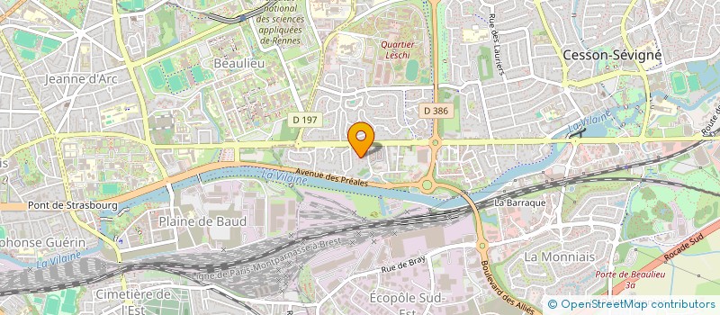 localisation de l'entreprise MADAME MARINE LEGROS  CESSON-SEVIGNE