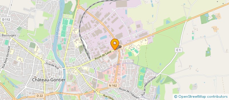 localisation de l'entreprise MADAME MARINE LELIEVRE  CHATEAU-GONTIER-SUR-MAYENNE