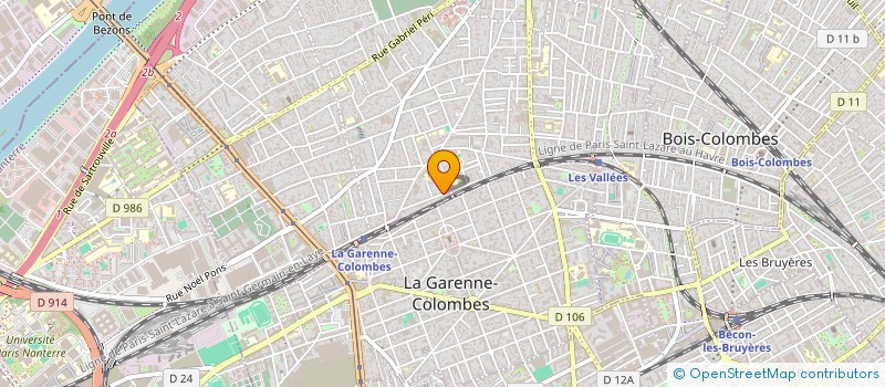 localisation de l'entreprise MADAME MARINE LEMBEYE à COLOMBES