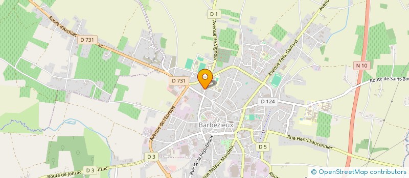 localisation de l'entreprise MADAME MARINE LENAERS  BARBEZIEUX-SAINT-HILAIRE