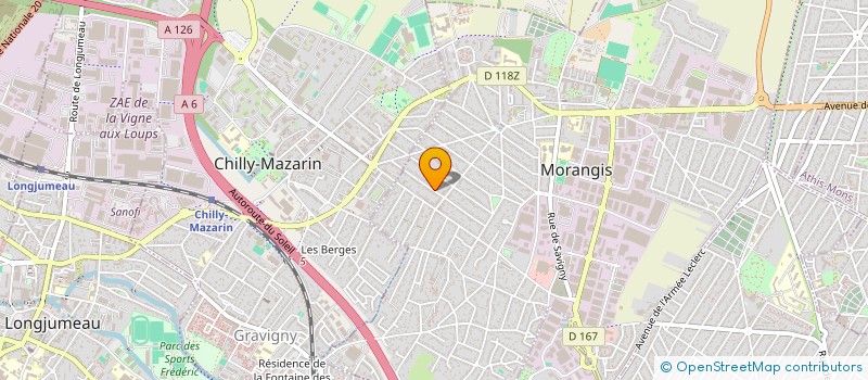 localisation de l'entreprise MADAME MARINE LEPETIT à MORANGIS