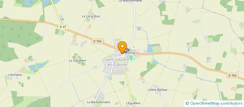 localisation de l'entreprise MADAME MARINE LEPINETTE  SAINT-LAURENT-EN-GATINES