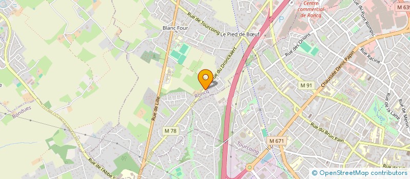 localisation de l'entreprise MADAME MARINE LESAFFRE  RONCQ