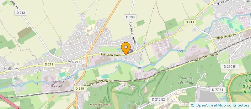 localisation de l'entreprise MADAME MARINE LESAGE  WIZERNES