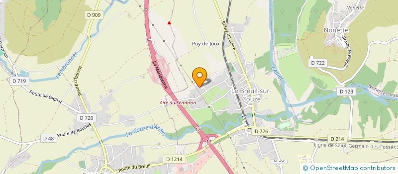 localisation de l'entreprise MADAME MARINE LESCURE  SAINT-GERVAZY