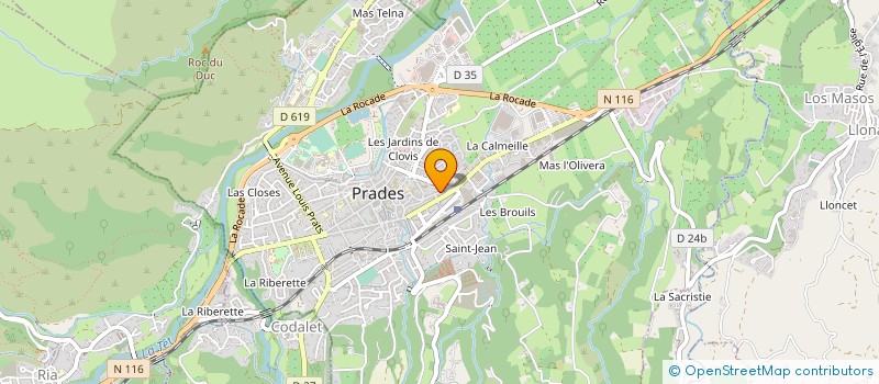 localisation de l'entreprise MADAME MARINE LESPAGNOL  PRADES