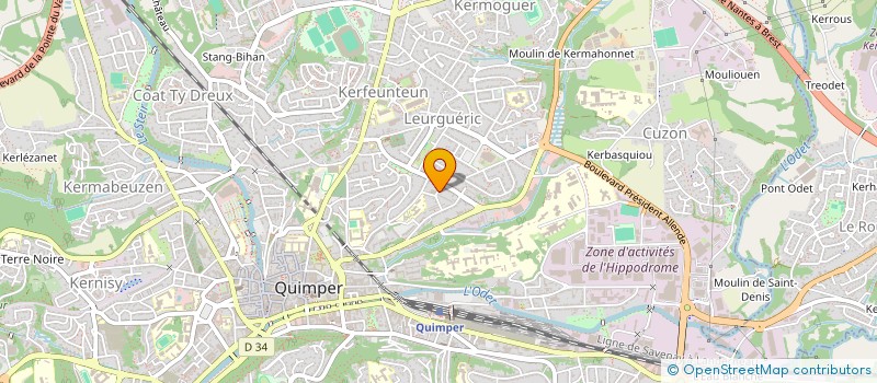 localisation de l'entreprise MADAME MARINE LETOUZEY à QUIMPER
