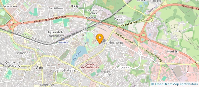 localisation de l'entreprise MADAME MARINE LEVEQUE à VANNES