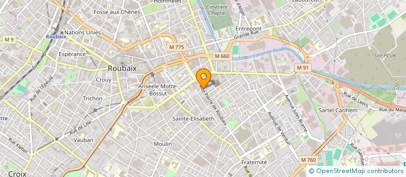 localisation de l'entreprise MADAME MARINE LIEBART  SAINT-ANDRE-LEZ-LILLE