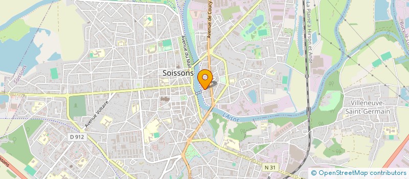 localisation de l'entreprise MADAME MARINE LIENART à SOISSONS