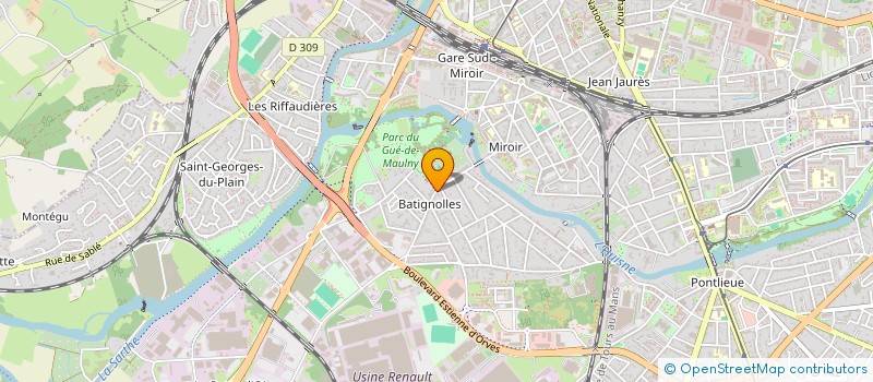 localisation de l'entreprise MADAME MARINE LLORENS à LE MANS
