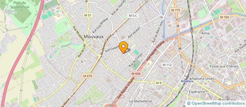 localisation de l'entreprise MADAME MARINE LORENT à MOUVAUX