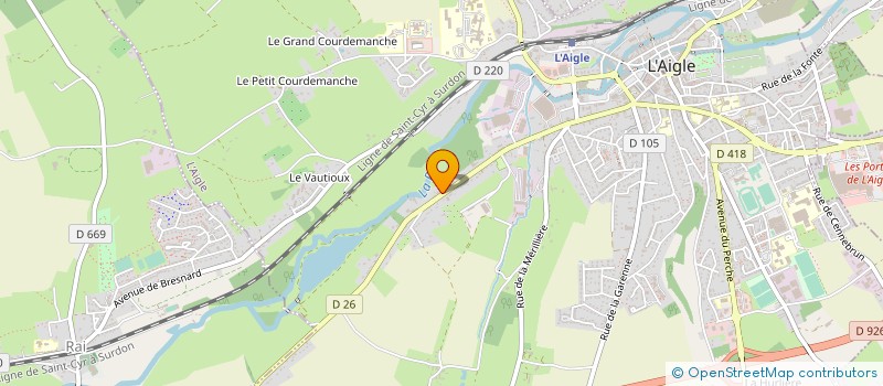 localisation de l'entreprise MADAME MARINE LOUVEAU à L'AIGLE