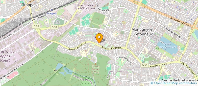 localisation de l'entreprise MADAME MARINE LOZACHMEUR  MONTIGNY-LE-BRETONNEUX