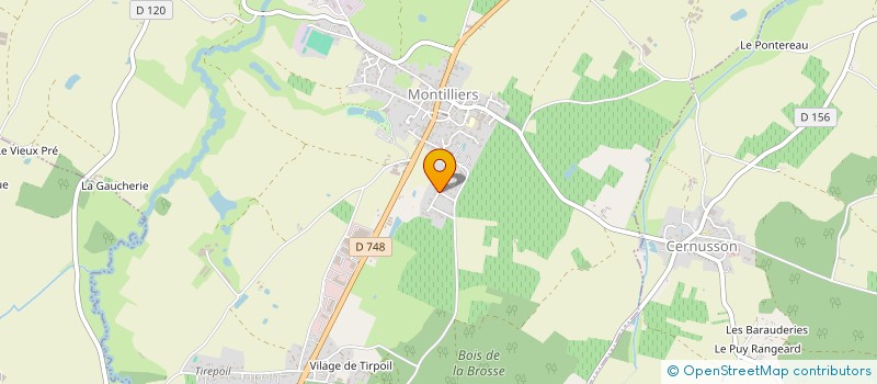 localisation de l'entreprise MADAME MARINE LUSSEAU  TERRANJOU