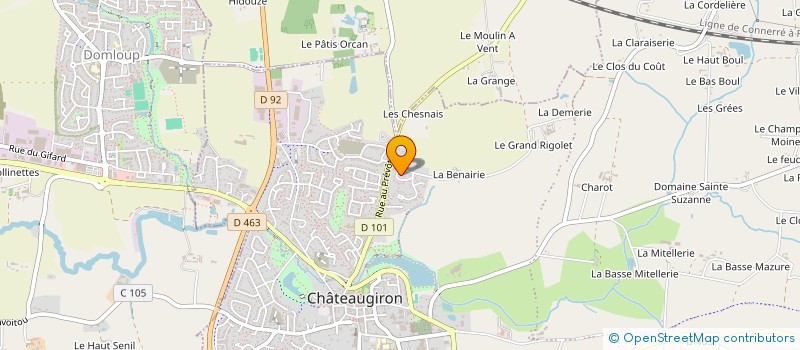 localisation de l'entreprise MADAME MARINE MAERTEN  CHATEAUGIRON