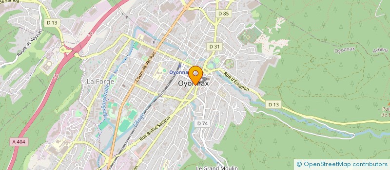 localisation de l'entreprise MADAME MARINE MAINTIER à OYONNAX