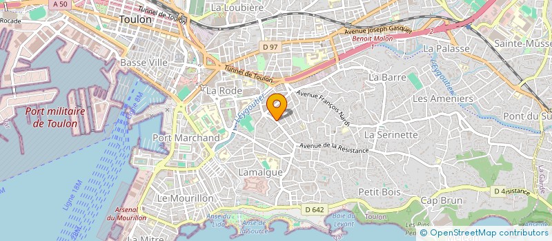 localisation de l'entreprise MADAME MARINE MALASSE  TOULON