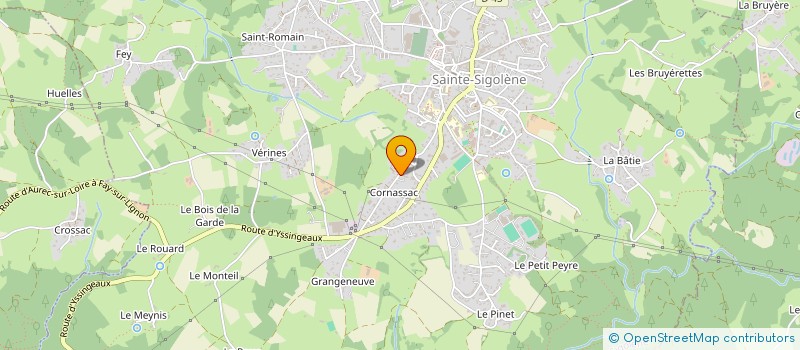 localisation de l'entreprise MADAME MARINE MALAVAL  SAINTE-SIGOLENE