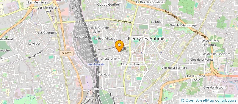 localisation de l'entreprise MADAME MARINE MARCHIN  FLEURY-LES-AUBRAIS