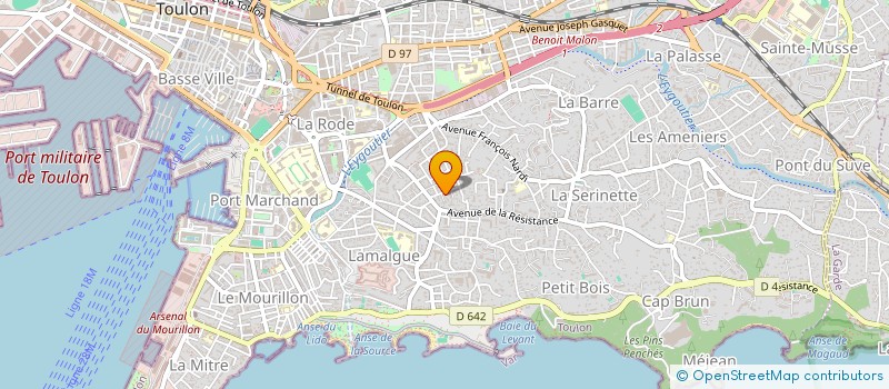 localisation de l'entreprise MADAME MARINE MARECHAL  TOULON