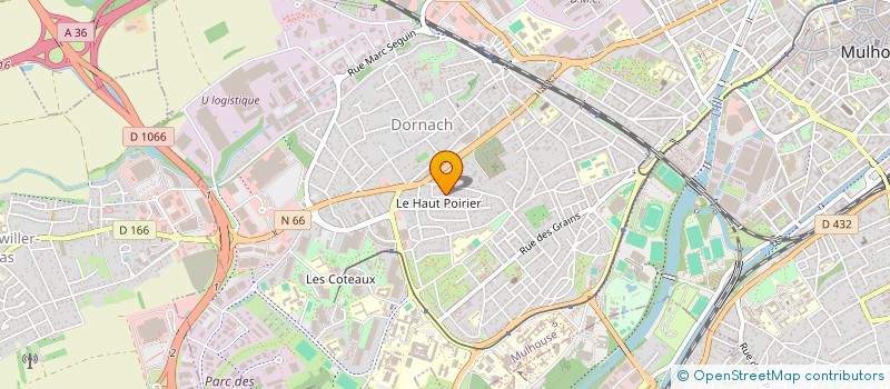 localisation de l'entreprise MADAME MARINE MARJOULET  MULHOUSE