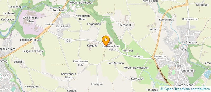 localisation de l'entreprise MADAME MARINE MARPAUD  PLOUDANIEL