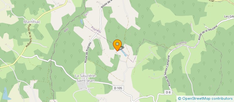 localisation de l'entreprise MADAME MARINE MARSOULAN  LA SAUZIERE-SAINT-JEAN