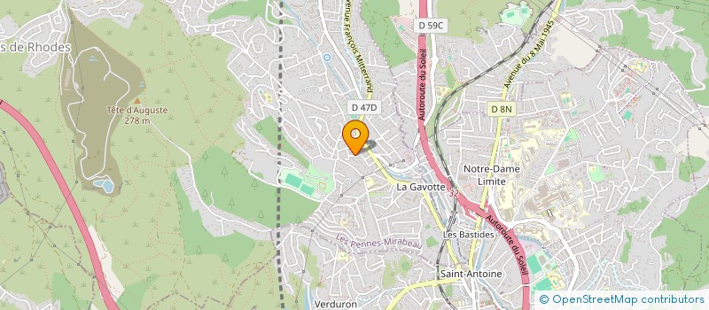 localisation de l'entreprise MADAME MARINE MARTIN à LES PENNES-MIRABEAU