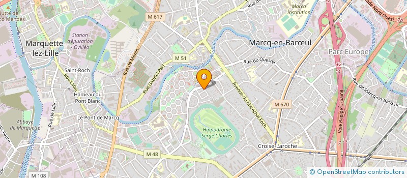 localisation de l'entreprise MADAME MARINE MASIUK à MARCQ-EN-BARŒUL