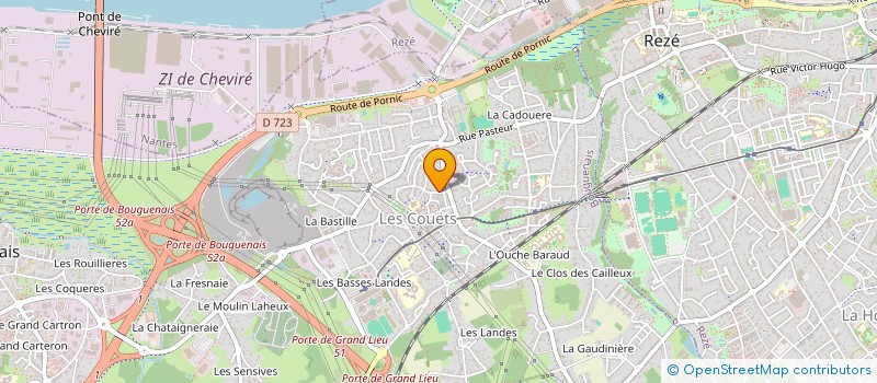 localisation de l'entreprise MADAME MARINE MATHIEU  BOUGUENAIS