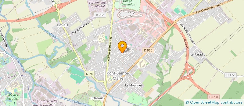 localisation de l'entreprise MADAME MARINE MAUD PESME  PONT-SAINTE-MARIE