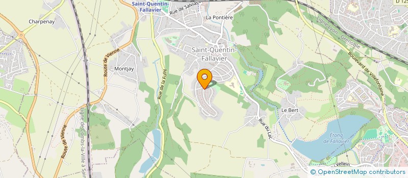 localisation de l'entreprise MADAME MARINE MAYENCON  SAINT-QUENTIN-FALLAVIER