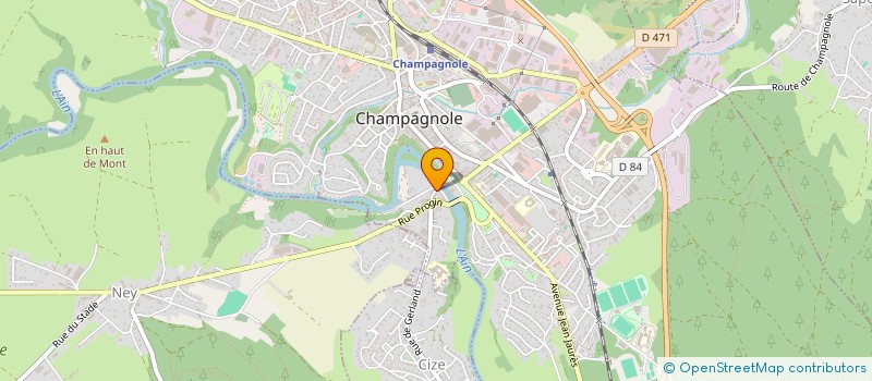 localisation de l'entreprise MADAME MARINE MAZURIER  CHAMPAGNOLE