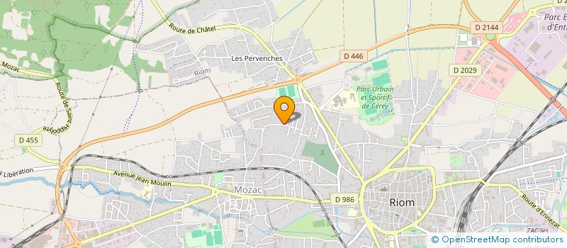 localisation de l'entreprise MADAME MARINE MEGEMONT  RIOM