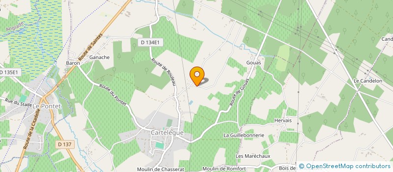 localisation de l'entreprise MADAME MARINE MEILLAN  CARTELEGUE