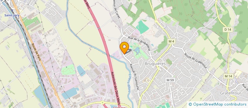 localisation de l'entreprise MADAME MARINE MEIRIEU  BRUGUIERES