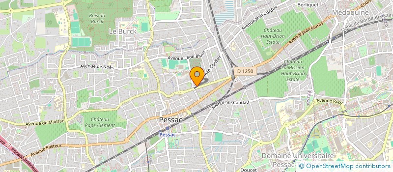 localisation de l'entreprise MADAME MARINE MEJANELLE à PESSAC