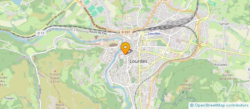 localisation de l'entreprise MADAME MARINE MELLIER à LOURDES