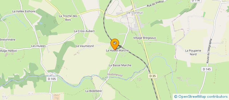 localisation de l'entreprise MADAME MARINE MENNELET  HUDIMESNIL