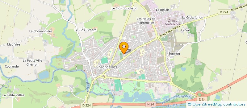 localisation de l'entreprise MADAME MARINE MERCIER à MORDELLES