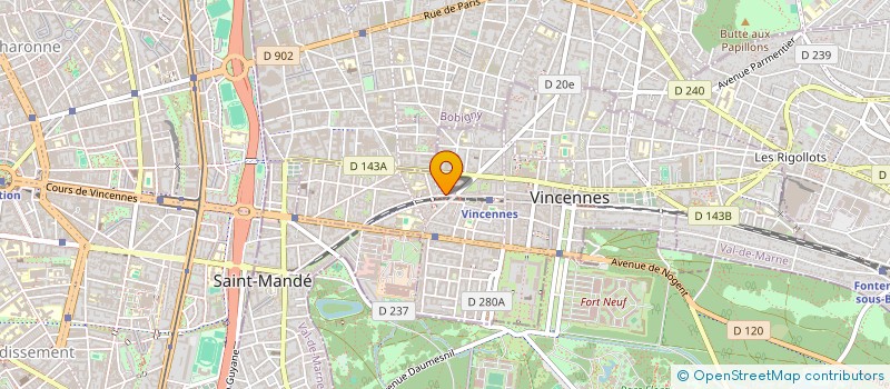 localisation de l'entreprise MADAME MARINE MEUNIER à VINCENNES