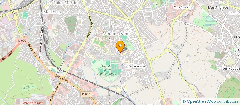 localisation de l'entreprise MADAME MARINE MEYER  PERPIGNAN